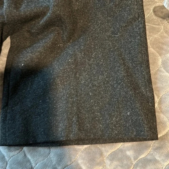 H&M Wide Leg Black Wool Blend Pants Size 6 Double Button Fly High Rise NEW w - Picture 5 of 5